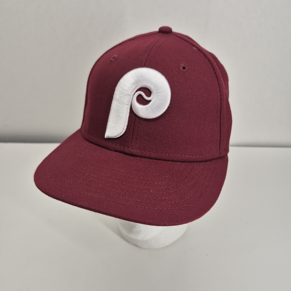 Philadelphia Phillies New Era 5950 Fitted Hat Size 7 1/4 World Series 1980